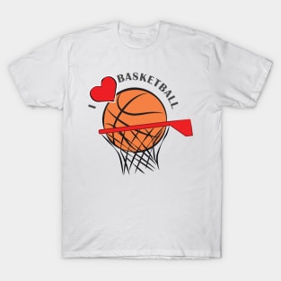 I Love Basketball T-Shirt